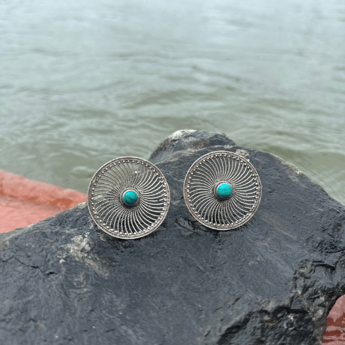 Turquoise Round Stud