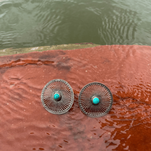 Turquoise Round Stud
