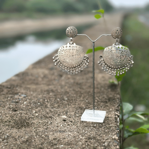 Jaal Silver Bali Jhumka