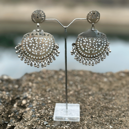 Jaal Silver Bali Jhumka