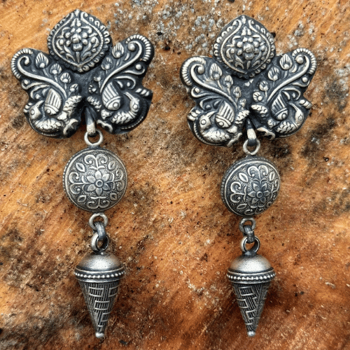 Antique Warrior Silver Dangler