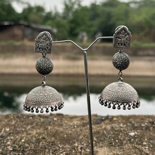 Vintage Silver Jhumki