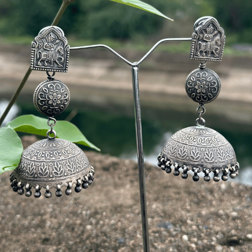 Vintage Silver Jhumki