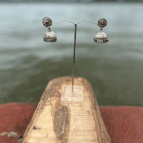 Jaal Silver Jhumka