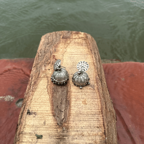 Jaal Silver Jhumka