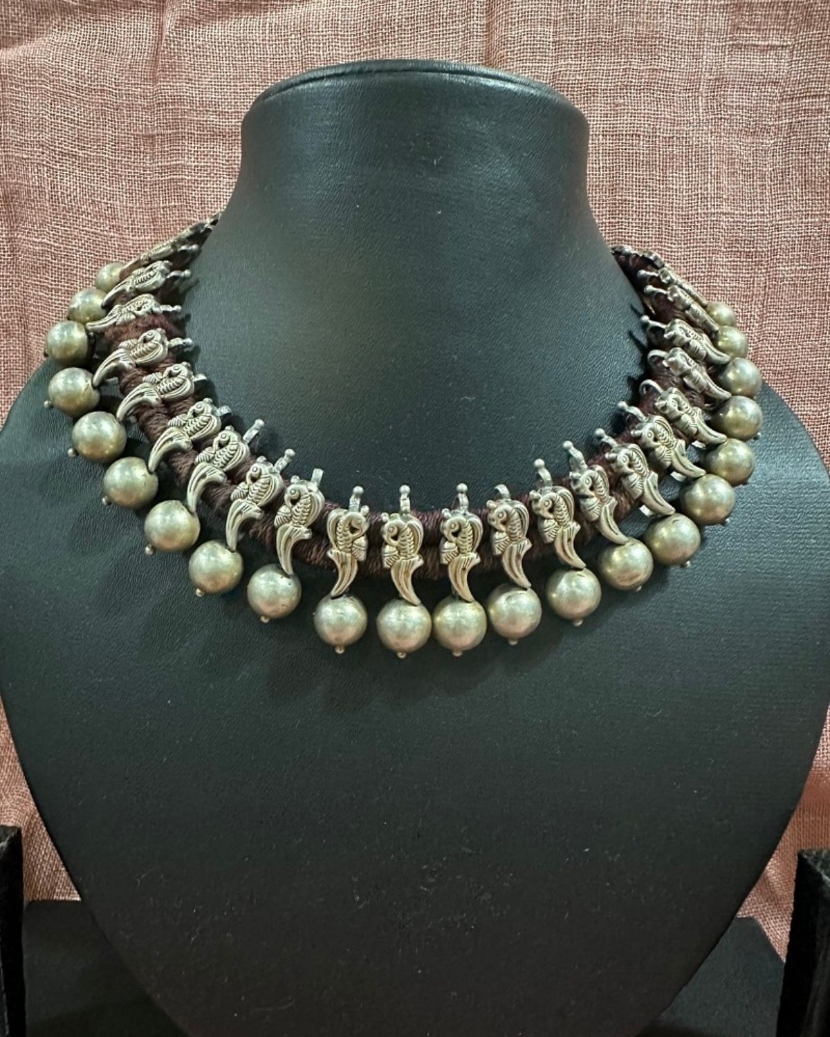 Peacock Silver Chokar