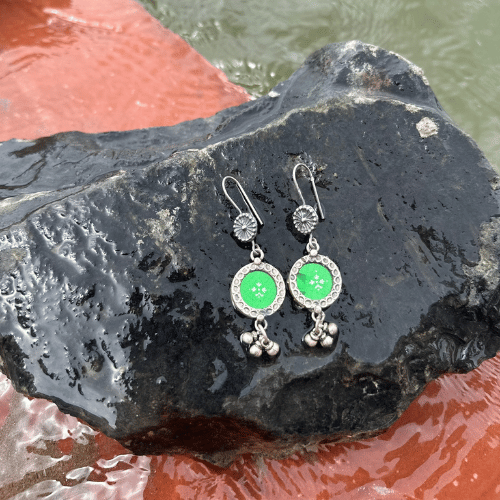 Green Mirror Painting Dangler