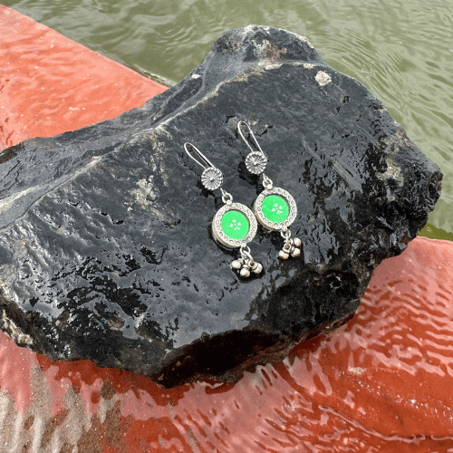 Green Mirror Painting Dangler