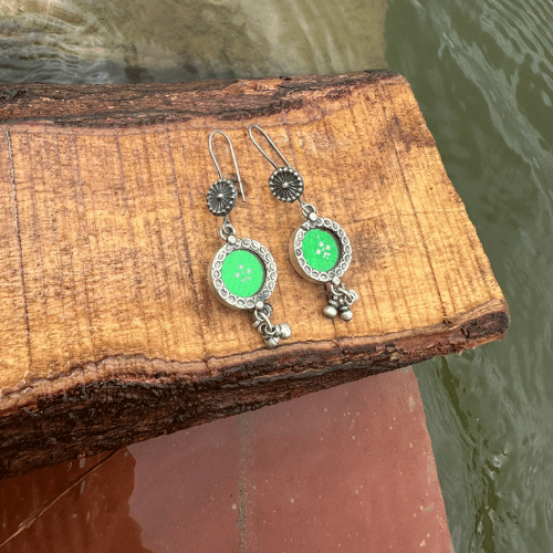 Green Mirror Painting Dangler