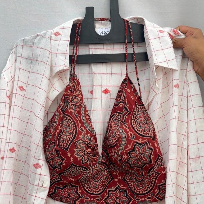 Ajrakh Bralette