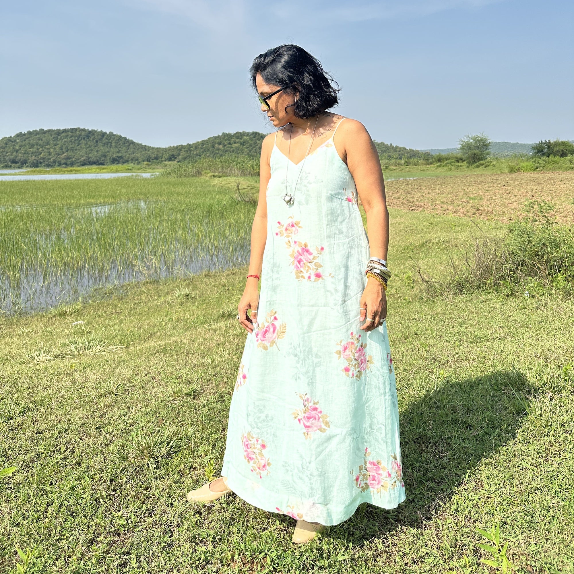 Blue Floral Dress
