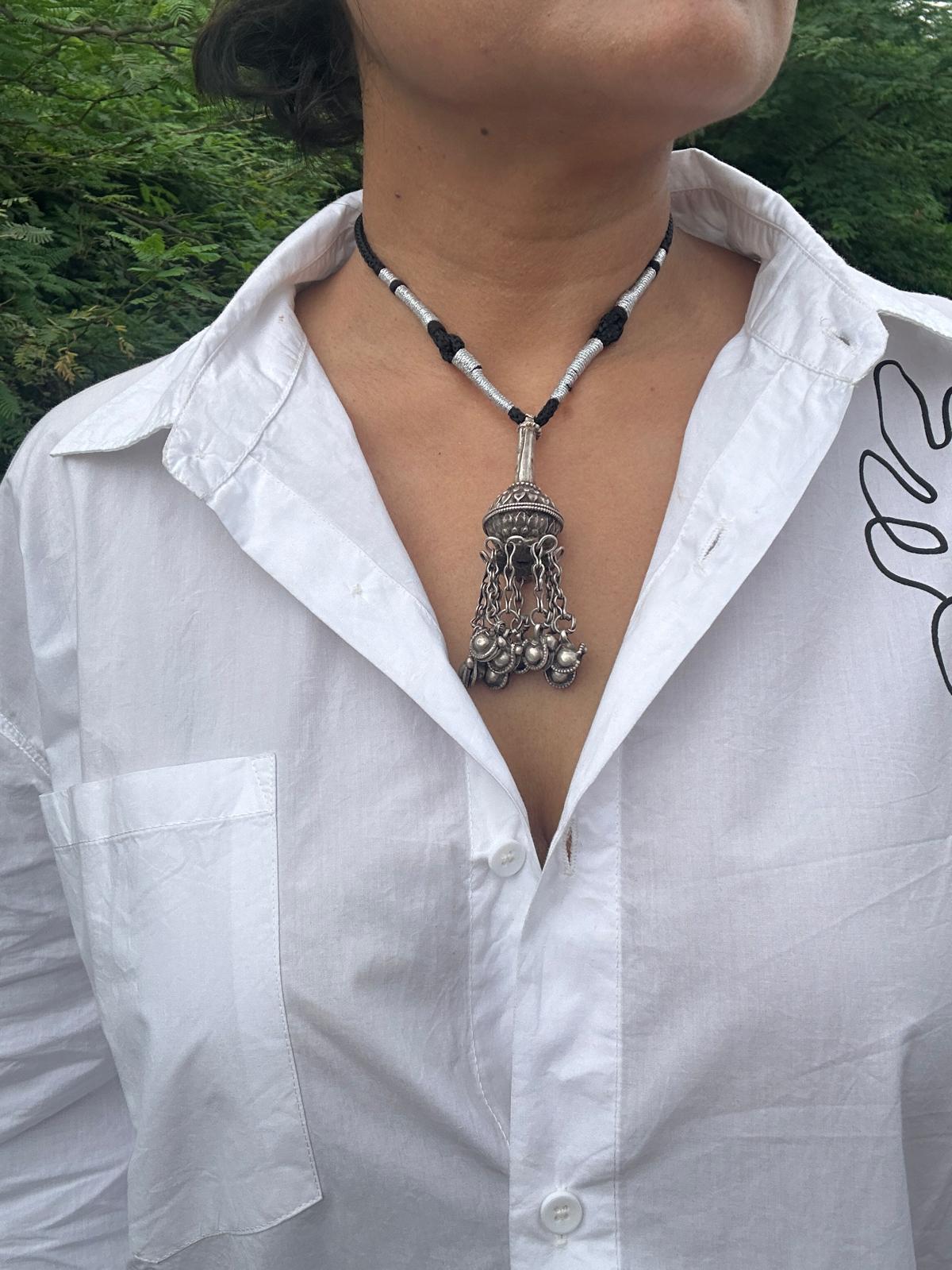 Afghani Antique Silver Neckpiece