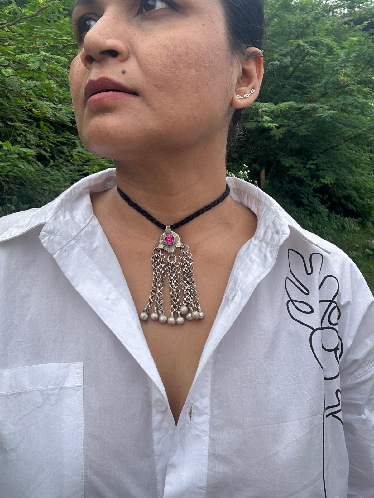 Afghani Silver Neckpiece