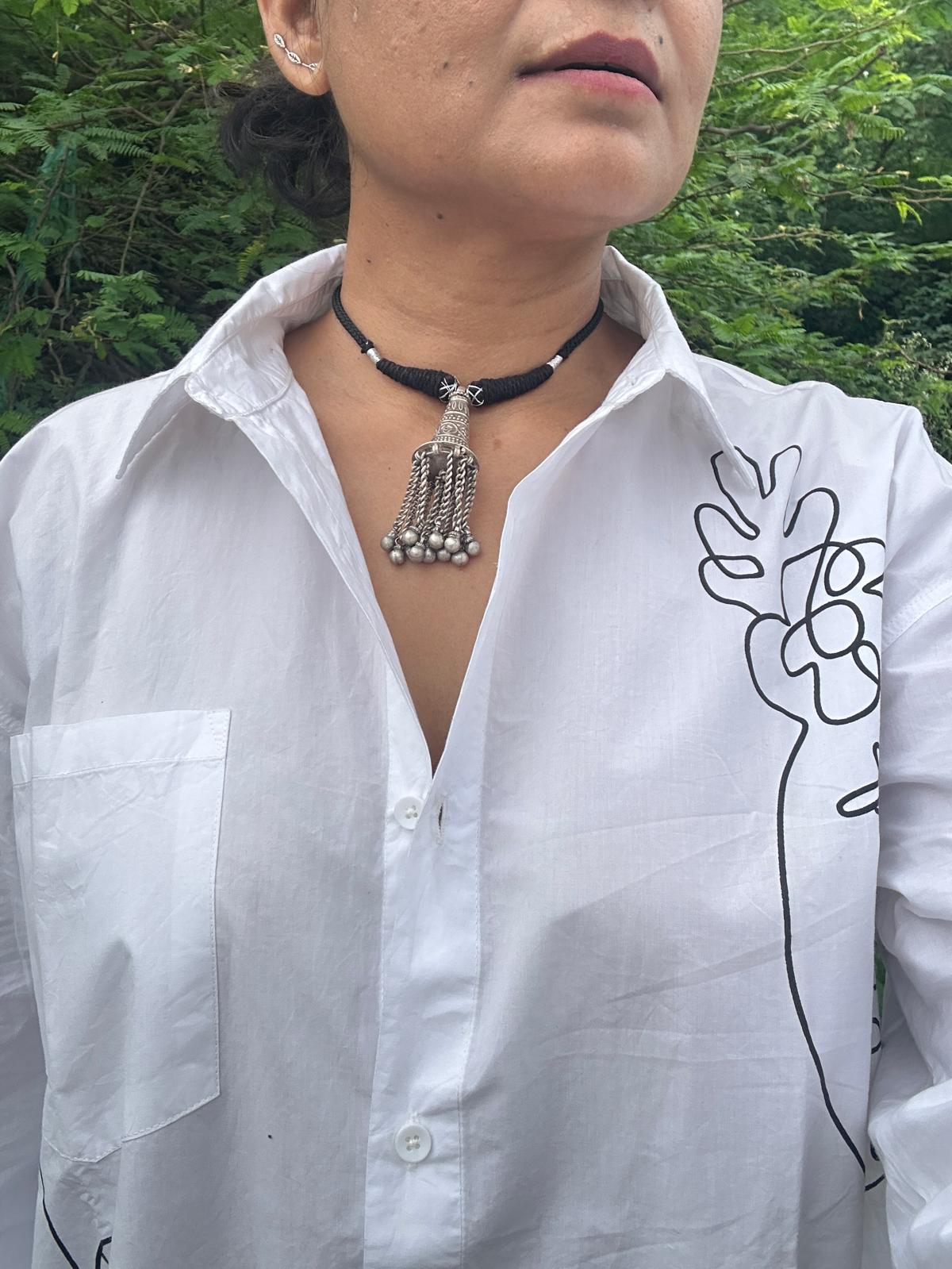 Afghani Vintage Silver Neckpiece