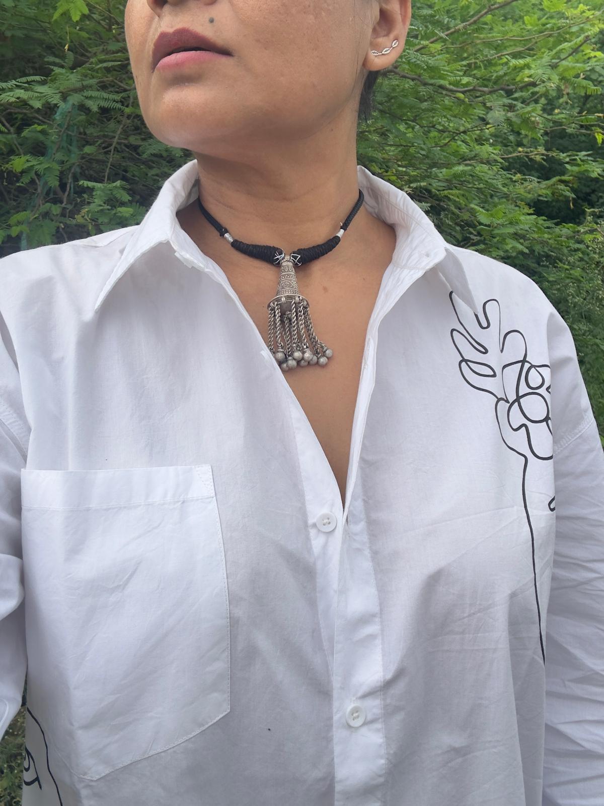 Afghani Vintage Silver Neckpiece