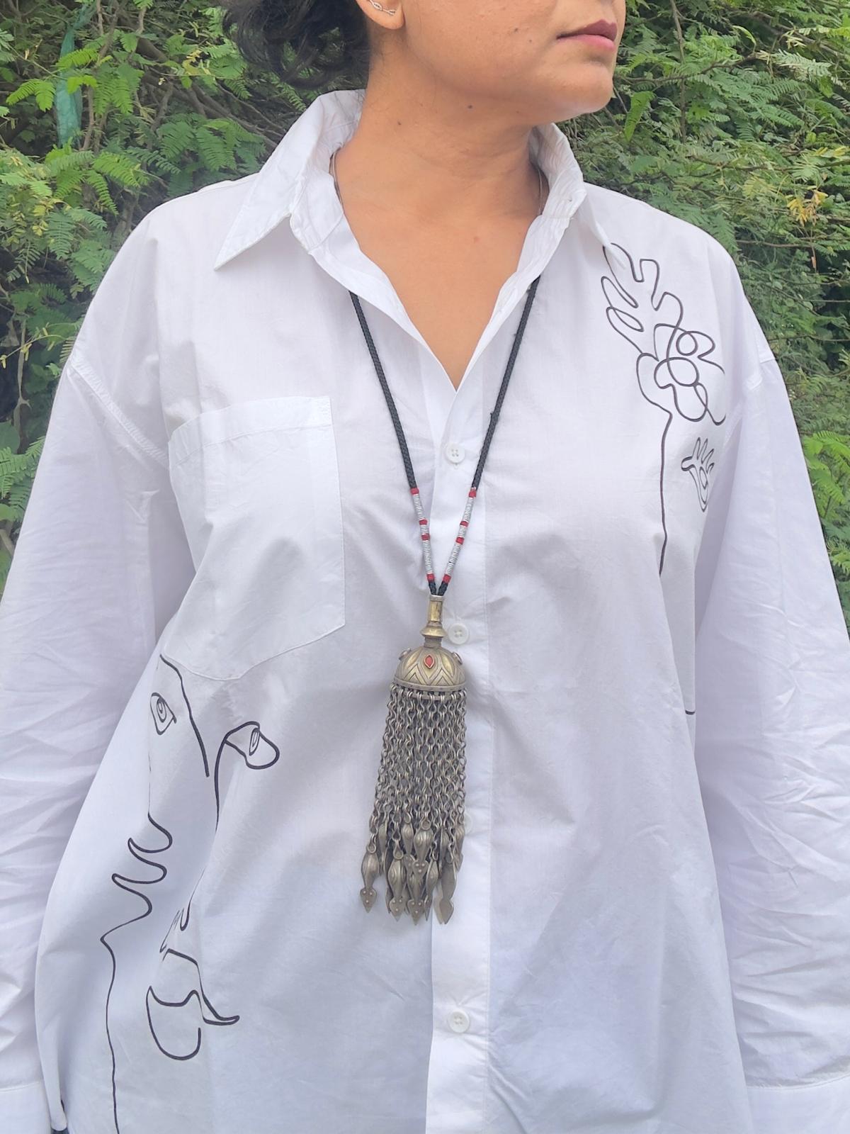 Afghani Vintage Silver Neckpiece