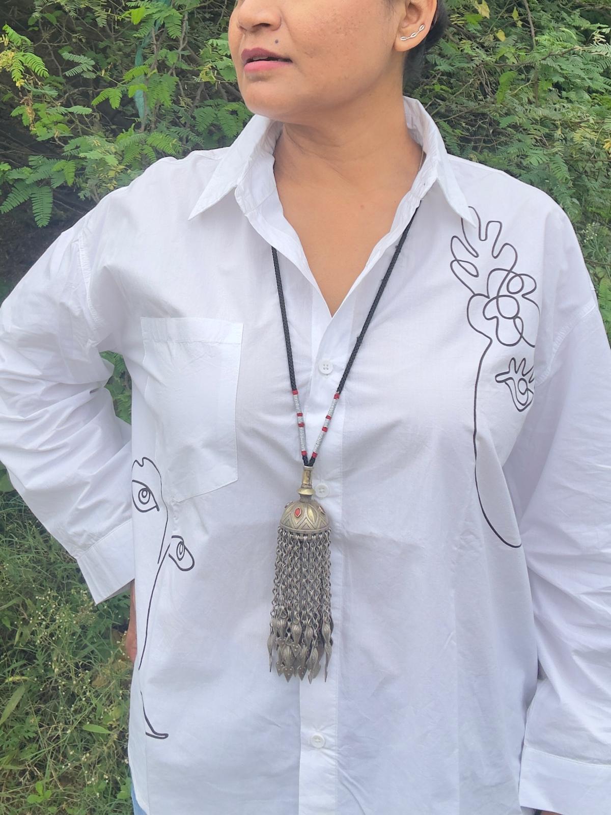 Afghani Vintage Silver Neckpiece