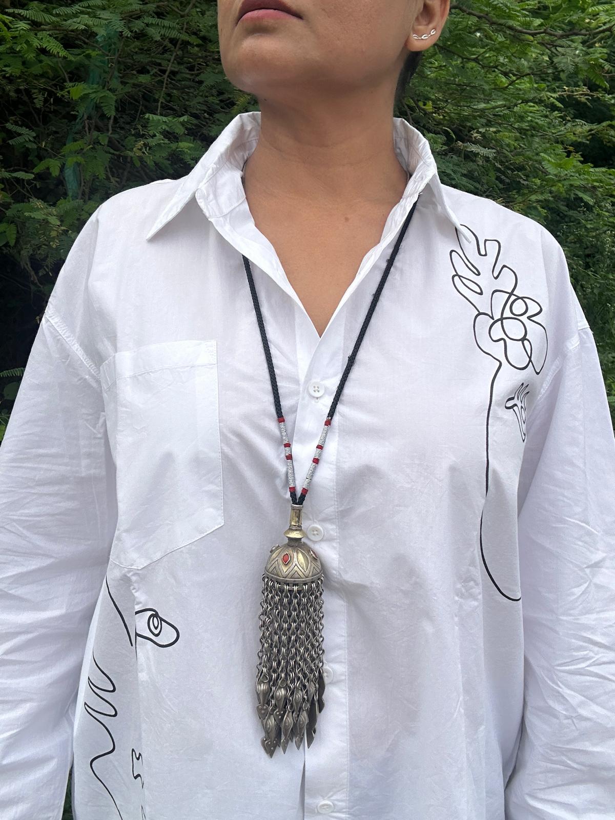 Afghani Vintage Silver Neckpiece