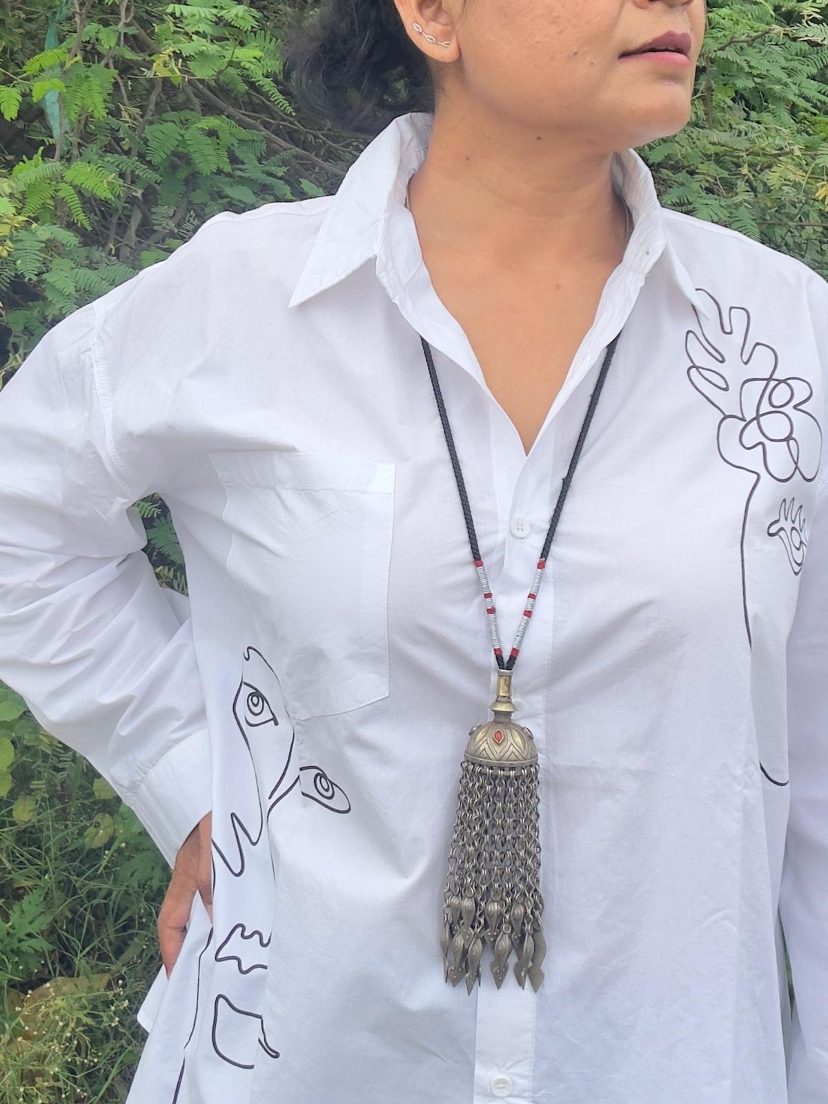 Afghani Vintage Silver Neckpiece