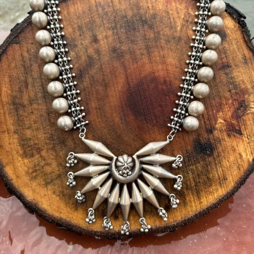 Dholki Bead Balls Necklace