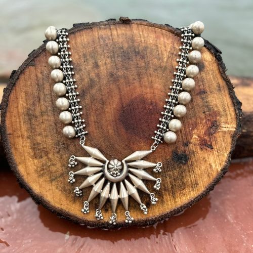 Dholki Bead Balls Necklace