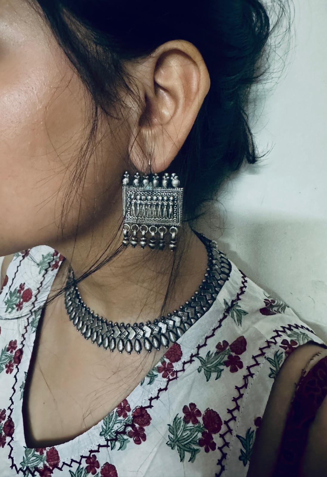 Vintage Tribal Silver Dangler