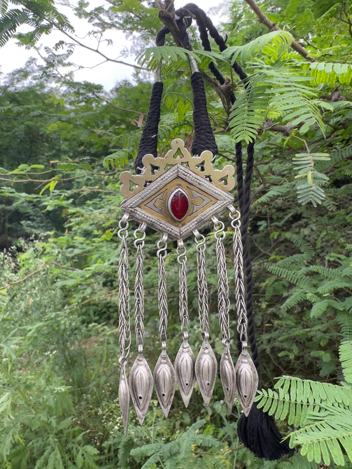 Vintage Afghani Silver Neckpiece