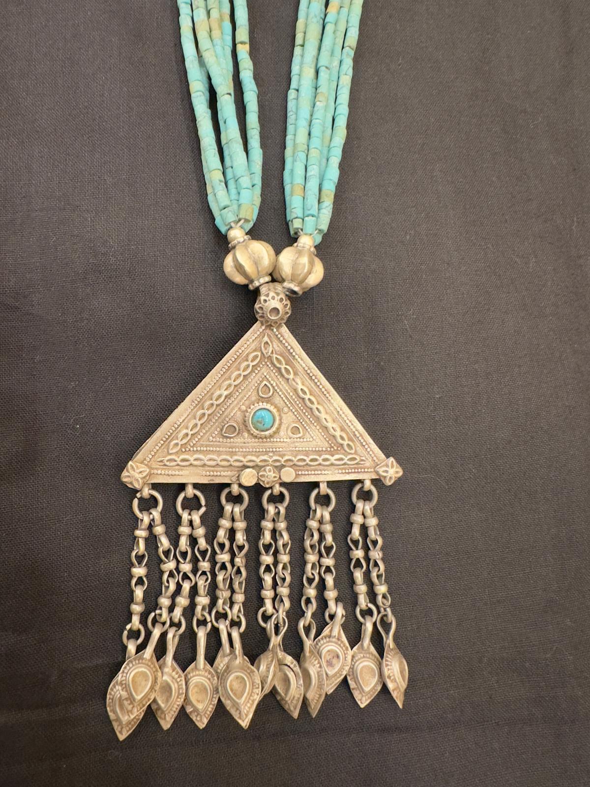 Turquoise Afghani Vintage Neckpiece