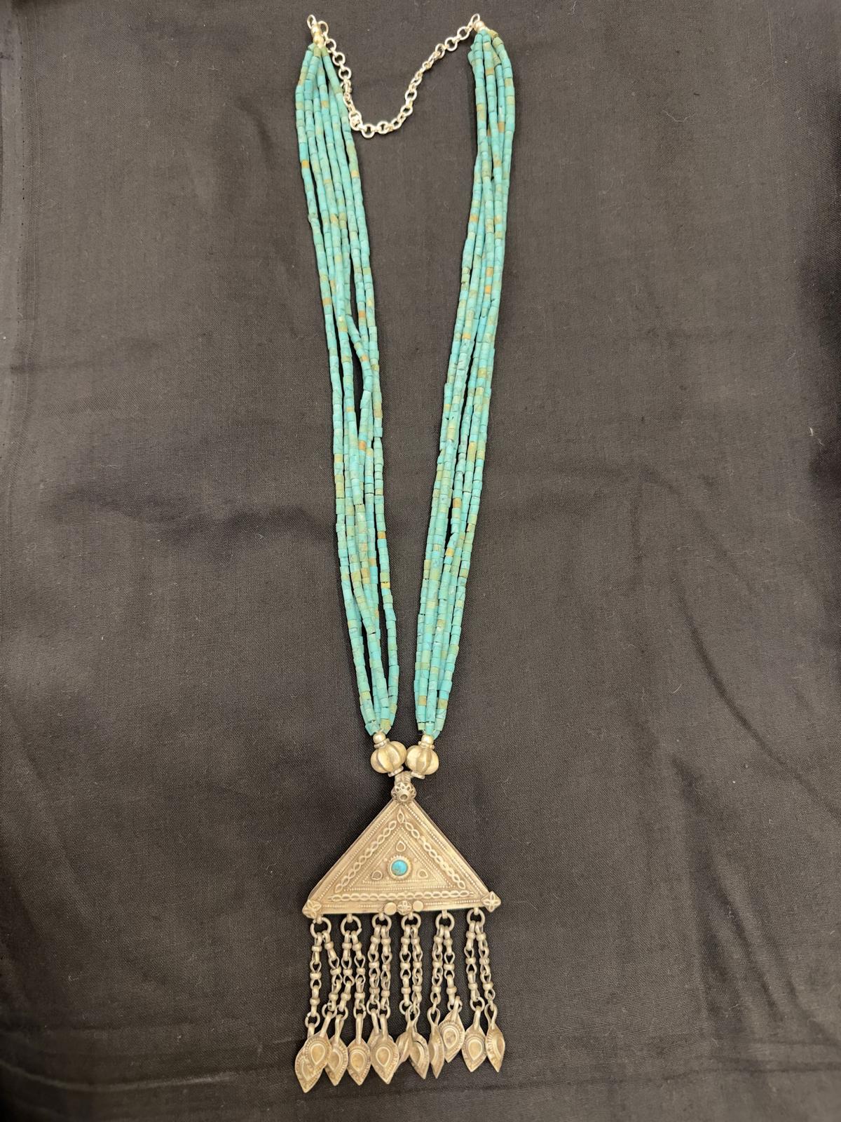Turquoise Afghani Vintage Neckpiece
