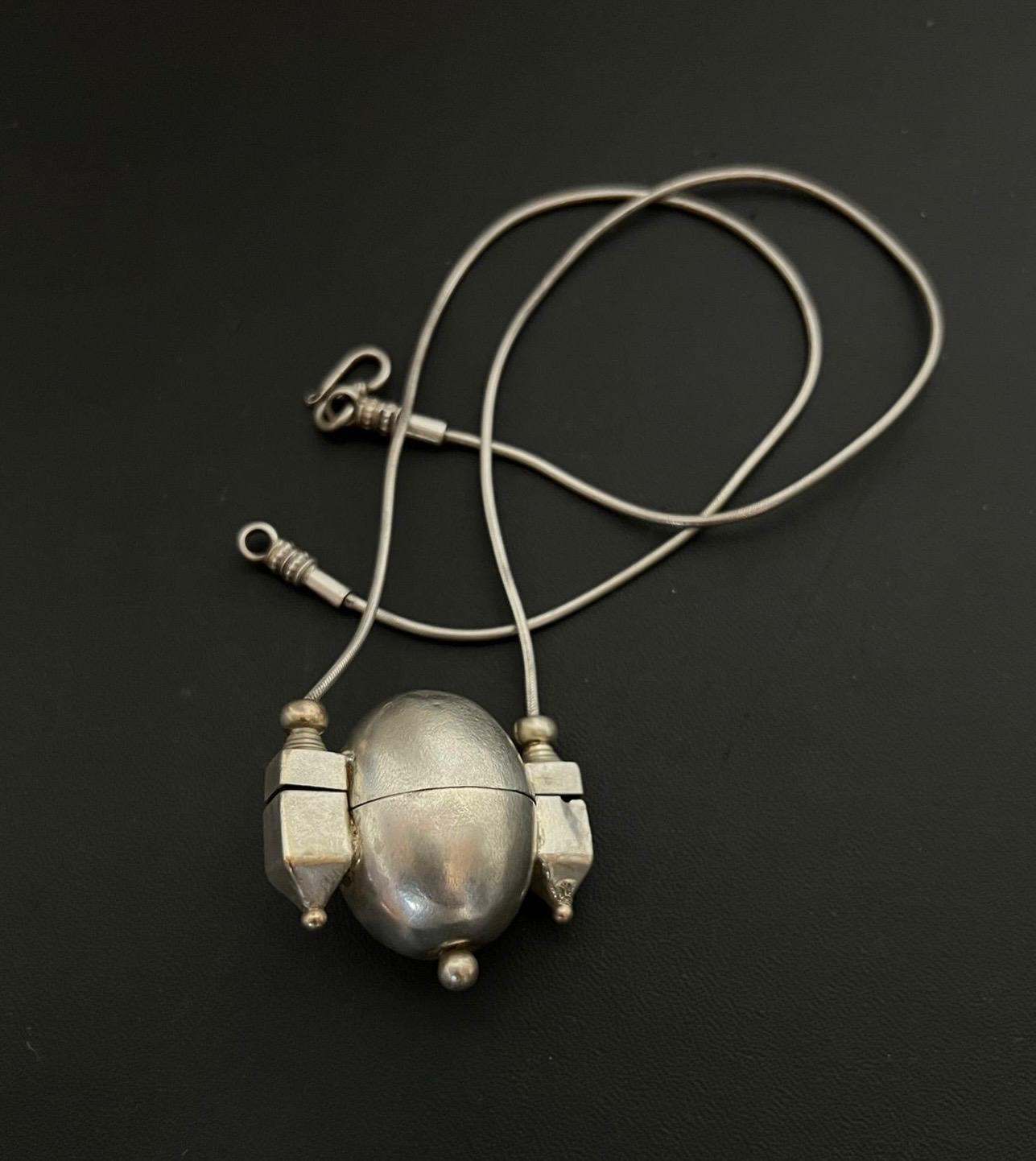 Vintage Silver Shiv Lingam Chain