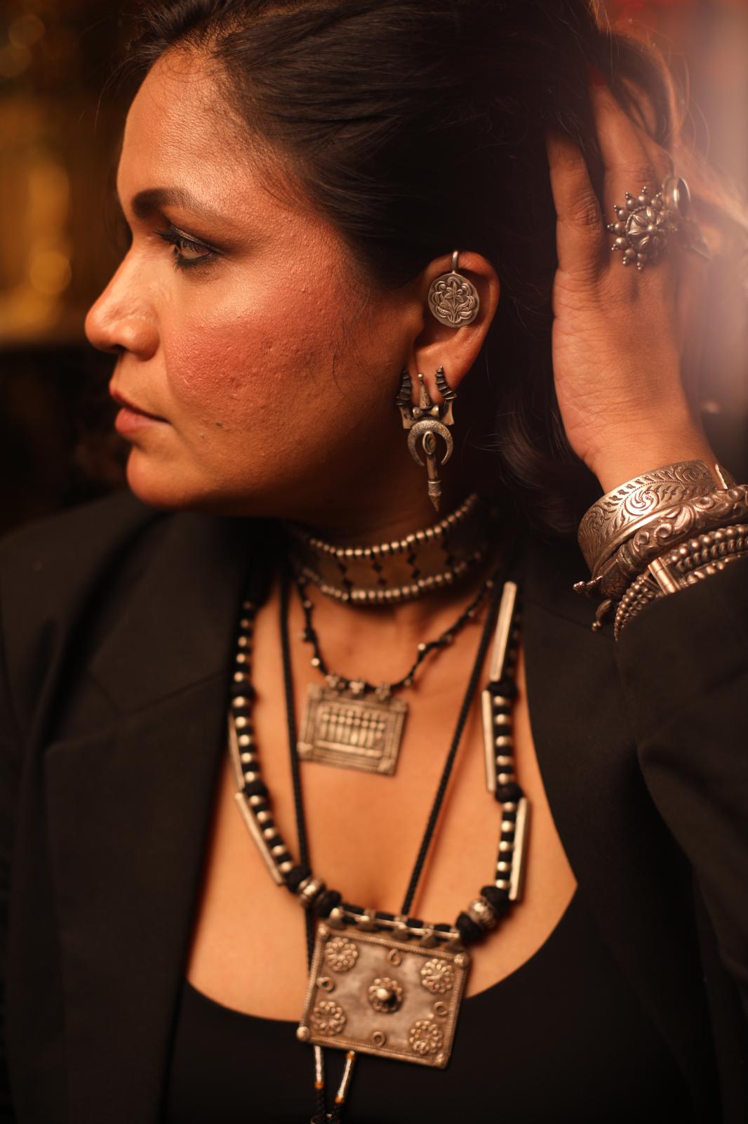 Vintage tribe silver Patra Necklace