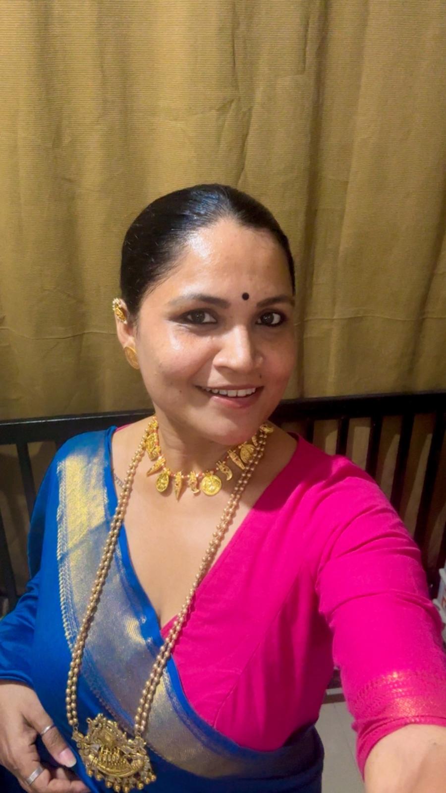 22K Gold Polish Silver Ball Mala Maa Kali Pendant