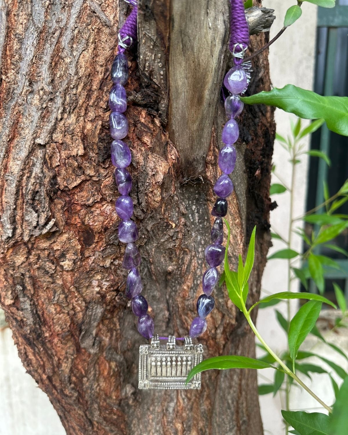 Tribal Amethyst Patra Necklace