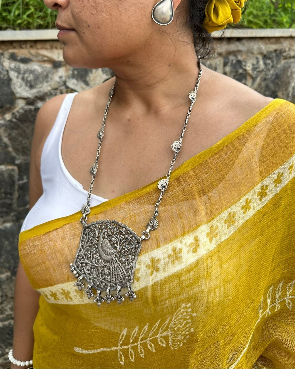 Vintage Peacock Necklace