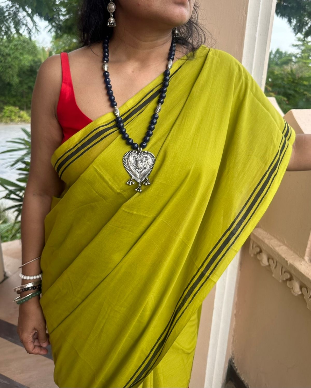 Vintage Peacock Pendant with Blue Stone Necklace