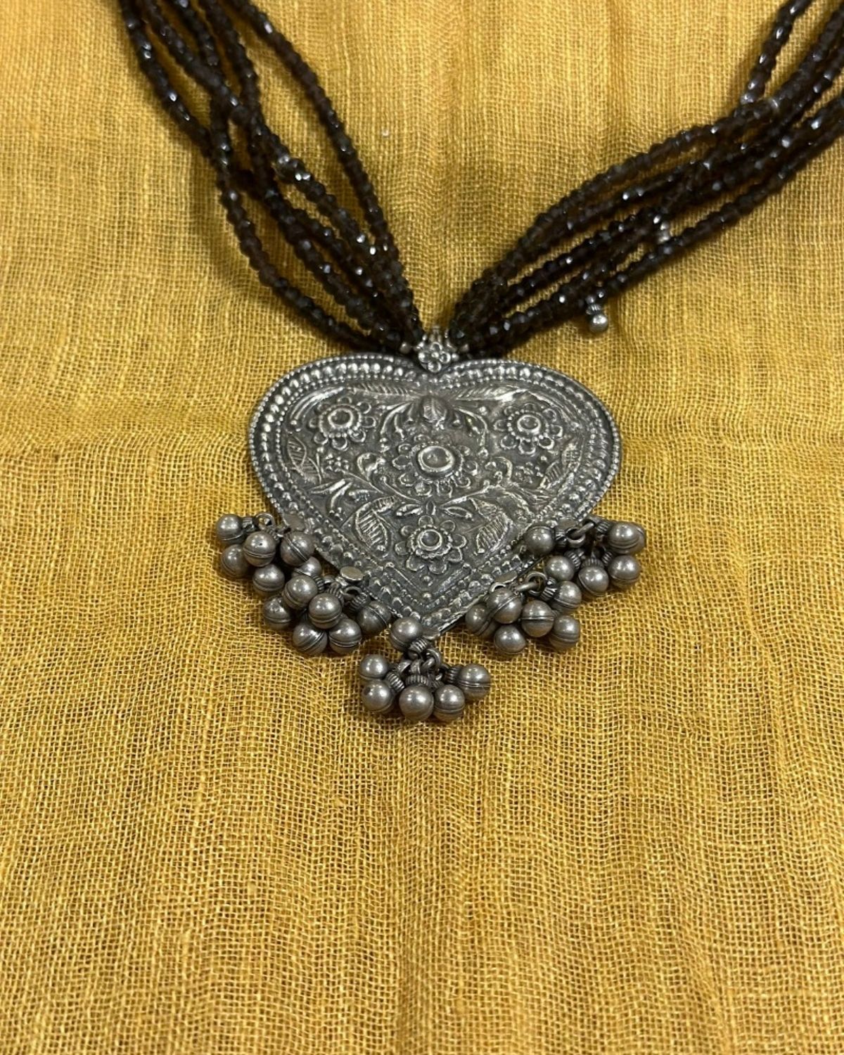 Vintage Pendant with Stone Necklace