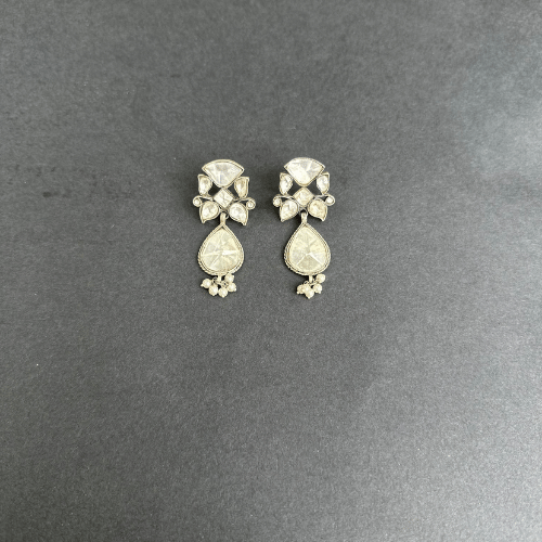 White Stone Kundan Earring